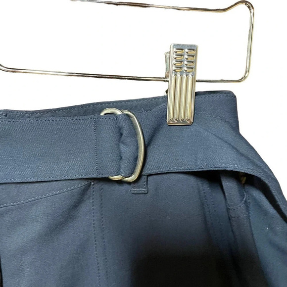 Theory Hannon B Belted Cargo Pants Navy Blue Size US 2 - Picture 6 of 10